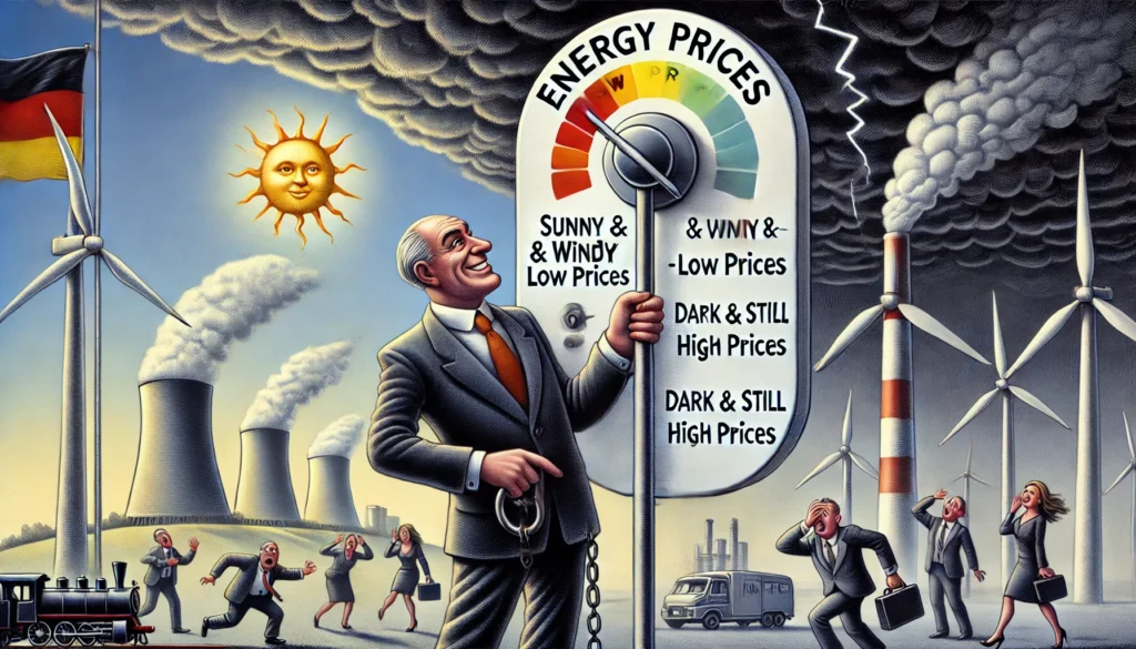 Deutsche Regierung macht Energie Preise abhängig vom Wetter