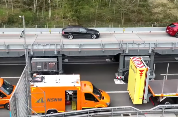 Mobile Brücke für Schweizer Autobahnen